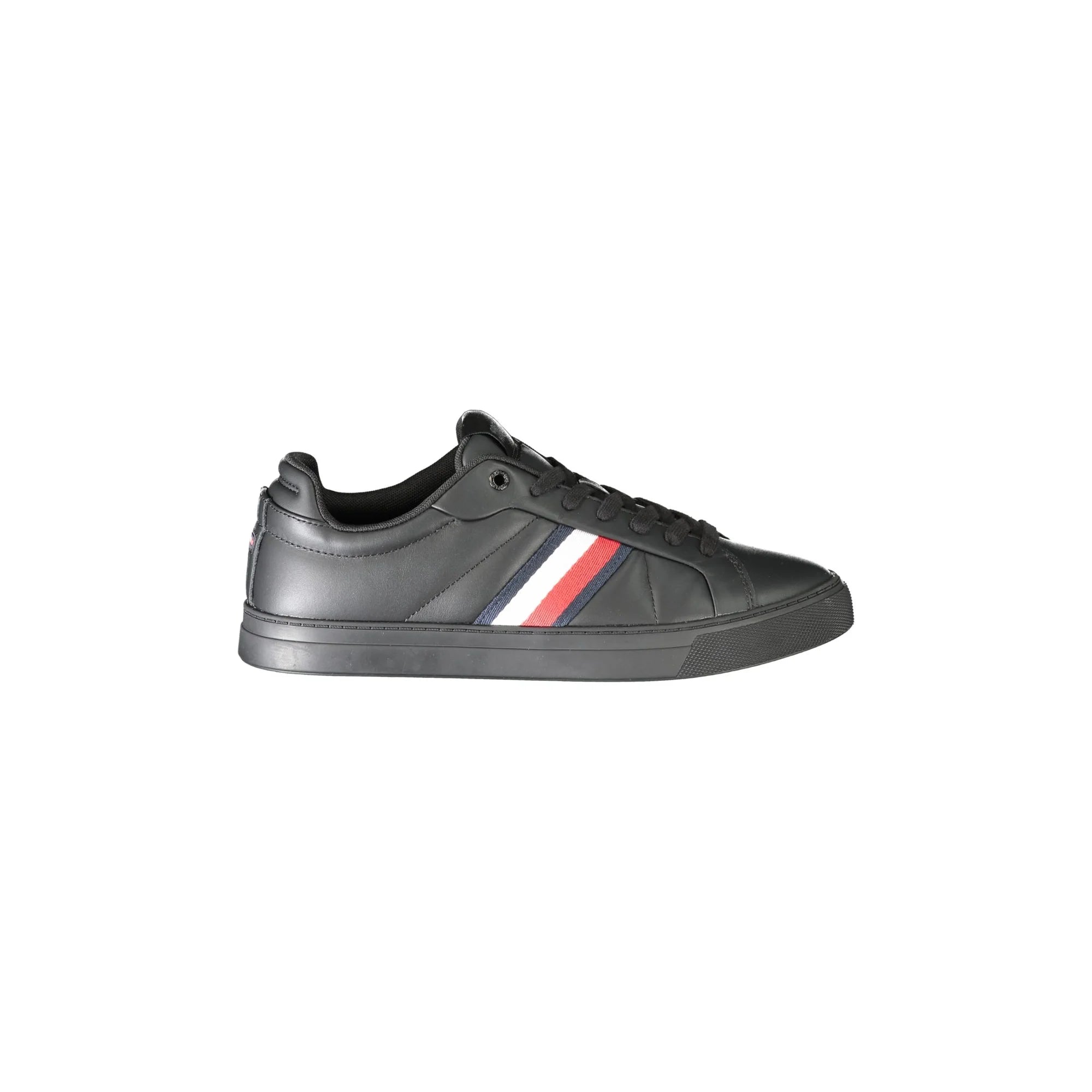 TOMMY HILFIGER Scarpe Sneakers Uomo Nere con Dettagli a Contrasto Nero - foto prodotto